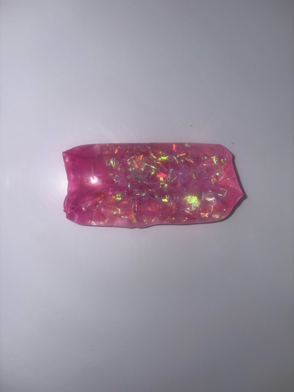 Pink water wiggler sensory fidget toy